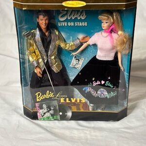 🎙️Barbie and Elvis Live on Stage Set with Pink and Gold Outfits🎙️